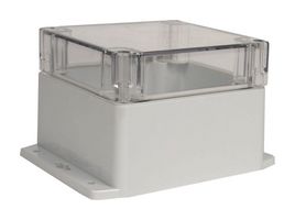 BUD INDUSTRIES PN-1337-ACMB Plastic Enclosure, Wall Mount, Polycarbonate, 89.92 mm, 119.89 mm, 119.89 mm, IP68