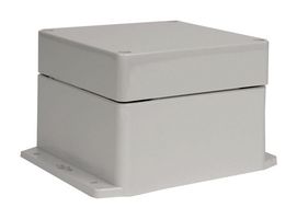 BUD INDUSTRIES PN-1337-AMB Plastic Enclosure, Wall Mount, Polycarbonate, 89.92 mm, 119.89 mm, 119.89 mm, IP68