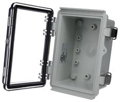 BUD INDUSTRIES PTQ-11038-C Plastic Enclosure, Multipurpose, Polycarbonate, Glass Fibre Reinforced, 85.09 mm, 100.08 mm