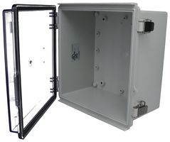 BUD INDUSTRIES PTQ-11055-C Plastic Enclosure, Multipurpose, Polycarbonate, Glass Fibre Reinforced, 130.05 mm, 210.06 mm
