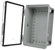 BUD INDUSTRIES PTQ-11058-C Plastic Enclosure, Multipurpose, Polycarbonate, Glass Fibre Reinforced, 130.05 mm, 199.9 mm