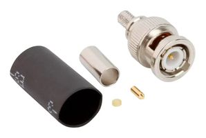 AMPHENOL RF 031-6924 Conector Coaxial / RF, IP67, BNC Coaxial, Macho Recto, Solder, Crimp, 50 ohm, RG58