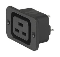 SCHURTER 3-148-857 IEC Power Connector, IEC Type J Outlet, 20 A, 250 V, Quick Connect, Flange Mount, 4797 Series