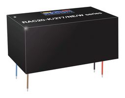 RECOM POWER RAC20-24SK/277/NE/W AC/DC PCB Mount Power Supply (PSU), Wired, ITE, Industrial, Household, LED Lighting, 1 Output, 20 W