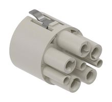 HARTING 19590200702 Aislante de Conector Circular, 4 + PE Potencia, 3 Señal, Harting ICC Series, 8 Contactos, Hembra