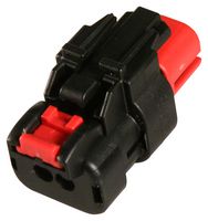TE CONNECTIVITY 776427-1 Connector Housing, Red, AMPSEAL Series, Plug, 2 Positions, 4.5 mm, AMPSEAL 16 Connectors