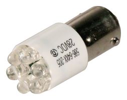 DIALIGHT 586-6406-205F LED Replacement Lamp, Cluster, BA9s, White, T-3 1/4, 4000 mcd