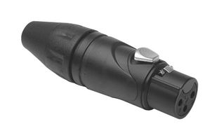 VISHAY 015-2-11 XLR Connector, 3 Contacts, Jack, Cable Mount, Tin Plated Contacts, Zinc Alloy Body, AX Series