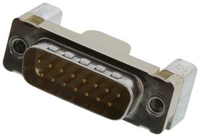 MOLEX 173109-0255 D Sub Connector, 15 Contacts, Plug, Solder, DA, 173109 Series, Steel Body