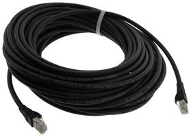 L-COM TRD695AHFP-BLK-50 Cable Ethernet, Cat6a, RJ45 Macho a RJ45 Macho