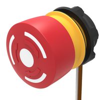 EAO 84-5220.0040 Interruptor para Paro de Emergencia, SPST-NC, Twist to Release, Cable, 3 A, 120 V
