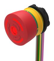 EAO 84-5331.2B40 Emergency Stop Switch, SPST-NO, SPST-NC, Twist to Release, Cable, 3 A, 120 V