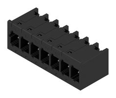 WEIDMULLER 2741460000 Terminal Block, Header, 5 mm, 7 Positions, 26.8 A, 400 V, Through Hole Right Angle