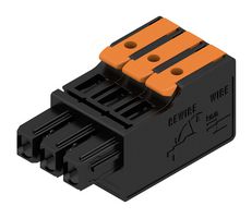 WEIDMULLER 2741570000 Pluggable Terminal Block, 5 mm, 3 Positions, 2.5 mm², Snap In