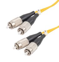 L-COM FCA-FCFC-DPS1Z-01 Fiber Optic Cable, Singlemode, OS1, 2 Fibers, 9µm / 125µm, 3.3 ft