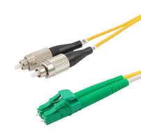 L-COM FCA-LAFU-DPS2Z-03 Fiber Optic Cable, Singlemode, OS2, 2 Fibers, 9µm / 125µm, 9.8 ft