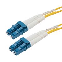 L-COM FCA-LCLC-DPS1Z-01 Fiber Optic Cable, Singlemode, OS1, 2 Fibers, 9µm / 125µm, 3.3 ft