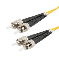 L-COM FCA-STST-DPS1Z-15 Cable de Fibra Óptica, Monomodo, OS1, 2 Fibras, 9µm / 125µm, 49.2 ft