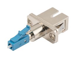 L-COM FOA-SM-LCMSCF Fiber Optic Adapter, LC, SC, Plug, Jack, Straight Panel Adapter