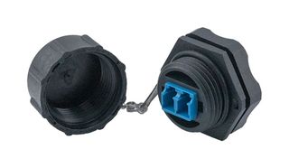 L-COM FOADFLCSM Fiber Optic Adapter, LC Duplex, LC Duplex, Jack, Jack, Straight Bulkhead Adapter