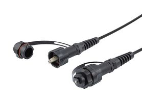 L-COM FOA2OOD8-002M Fiber Optic Cable, Multimode, 62.5µm / 125µm, LC to LC, 6.6ft