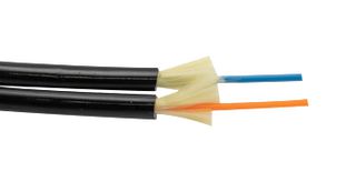 L-COM FOB30SNGTKZ-M Fiber Optic Cable, Singlemode, 9µm / 125µm, 2 Fibres, 2.9 mm, 3.3 ft, 1 m