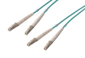 L-COM FODZLC-OM3-05 FO CABLE, LC-LC DUPLEX, OM3, 19.7"