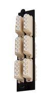 L-COM FSP-LCQ6-BGE-MMBR Patch Panel, Quad, MM, LC Coupler, 6 Ports, FSP Series