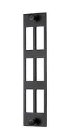 L-COM FSP-SCD6-0-BNK Patch Panel, SC Duplex Coupler, Unloaded Patch Panel, 6 Ports, FSP Series
