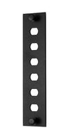 L-COM FSP-ST6-0-BNK Patch Panel, ST Coupler, Unloaded Patch Panel, 6 Ports, FSP Series