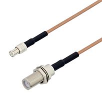 L-COM LCCA30063-FT1.5 RF / Coaxial Cable Assembly, 1.5 ft, 457.2 mm, RG178, MCX Plug, MCX Bulkhead Jack, 50 ohm