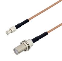 L-COM LCCA30063-FT2 RF / Coaxial Cable Assembly, 2 ft, 609.6 mm, RG178, MCX Plug, MCX Bulkhead Jack, 50 ohm