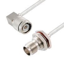 L-COM LCCA30088-FT1.5 RF / Coaxial Cable Assembly, 1.5 ft, 457.2 mm, 0.141 Hand Formable, TNC Right Angle Plug