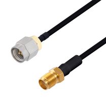 L-COM LCCA30094-FT1 RF / Coaxial Cable Assembly, 1 ft, 304.8 mm, 0.141 Hand Formable, SMA Plug, SMA Jack, 50 ohm