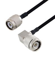 L-COM LCCA30104-FT1 RF / Coaxial Cable Assembly, 1 ft, 304.8 mm, 0.141 Hand Formable, TNC Plug, TNC Right Angle Plug