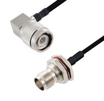 L-COM LCCA30108-FT10 RF / Coaxial Cable Assembly, 10 ft, 3.05 m, 0.141 Hand Formable, TNC Right Angle Plug