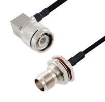 L-COM LCCA30108-FT3 RF / Coaxial Cable Assembly, 3 ft, 914.4 mm, 0.141 Hand Formable, TNC Right Angle Plug