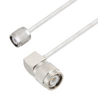 L-COM LCCA30124-FT1 RF / Coaxial Cable Assembly, 1 ft, 304.8 mm, 0.085 Hand Formable, TNC Plug, TNC Right Angle Plug
