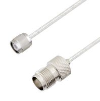 L-COM LCCA30126-FT2 RF / Coaxial Cable Assembly, 2 ft, 609.6 mm, 0.085 Hand Formable, TNC Plug, TNC Jack, 50 ohm