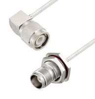 L-COM LCCA30128-FT5 RF / Coaxial Cable Assembly, 5 ft, 1.5 m, 0.085 Hand Formable, TNC Right Angle Plug