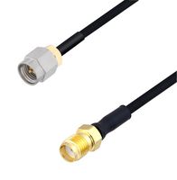 L-COM LCCA30134-FT1 RF / Coaxial Cable Assembly, 1 ft, 304.8 mm, 0.085 Hand Formable, SMA Plug, SMA Jack, 50 ohm