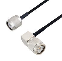L-COM LCCA30144-FT1 RF / Coaxial Cable Assembly, 1 ft, 304.8 mm, 0.085 Hand Formable, TNC Plug, TNC Right Angle Plug