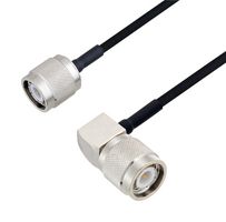 L-COM LCCA30144-FT3 RF / Coaxial Cable Assembly, 3 ft, 914.4 mm, 0.085 Hand Formable, TNC Plug, TNC Right Angle Plug