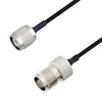 L-COM LCCA30146-FT6 RF / Coaxial Cable Assembly, 6 ft, 1.8 m, 0.085 Hand Formable, TNC Plug, TNC Jack, 50 ohm