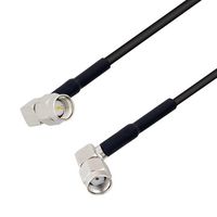 L-COM LCCA30384-FT10 RF / Coaxial Cable Assembly, 10 ft, 3.05 m, CA-100, SMA Right Angle Plug, RP SMA Right Angle Plug
