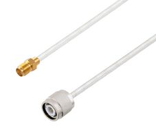 L-COM LCCA30430-FT2 RF / Coaxial Cable Assembly, 2 ft, 609.6 mm, 0.141 Hand Formable, TNC Plug, SMA Jack, 50 ohm