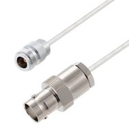 L-COM LCCA30441-FT1 RF / Coaxial Cable Assembly, 1 ft, 304.8 mm, 0.141 Hand Formable, N Type Jack, BNC Jack, 50 ohm