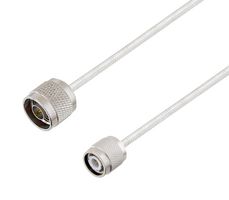 L-COM LCCA30444-FT3 RF / Coaxial Cable Assembly, 3 ft, 914.4 mm, 0.141 Hand Formable, N Type Plug, TNC Plug, 50 ohm