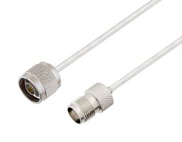 L-COM LCCA30446-FT1 RF / Coaxial Cable Assembly, 1 ft, 304.8 mm, 0.141 Hand Formable, N Type Plug, TNC Jack, 50 ohm