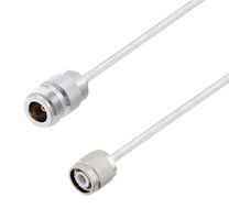 L-COM LCCA30452-FT1.5 RF / Coaxial Cable Assembly, 1.5 ft, 457.2 mm, 0.141 Hand Formable, N Type Jack, TNC Plug, 50 ohm